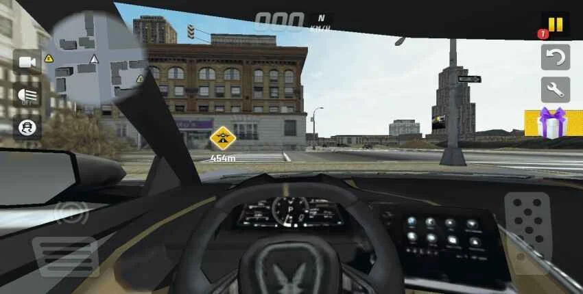 Extreme Car Driving Simulator Mod Apk First person dynamic camera view